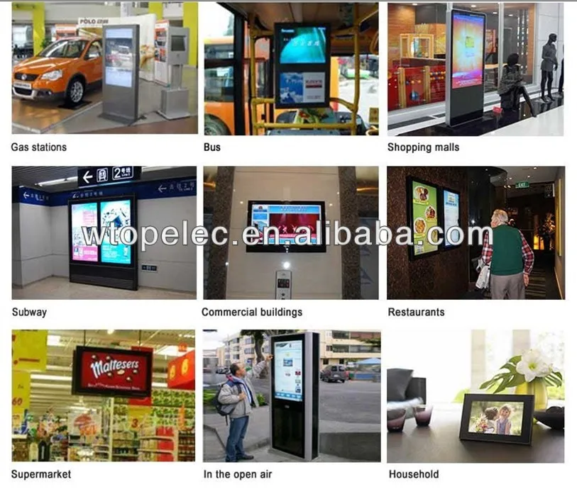 application of advertising screen