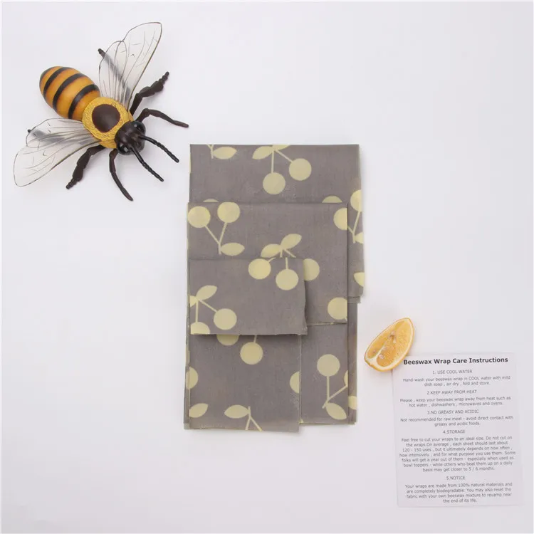 CustomDesign The Reusable Natural Non-toxic Beeswax Food Wrap