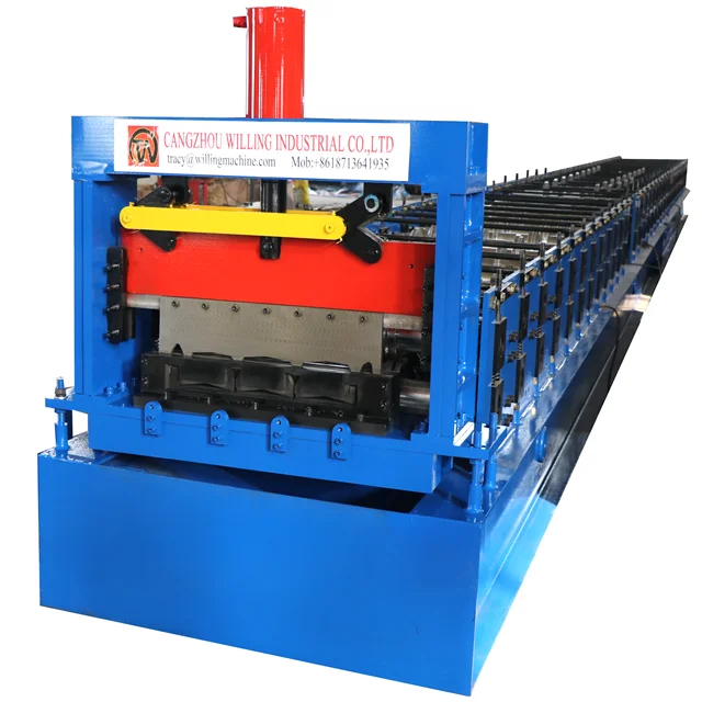 
Automatic Control Metal Floor Deck Roll Forming Machine / Steel Floor Tile Making Making Machine 