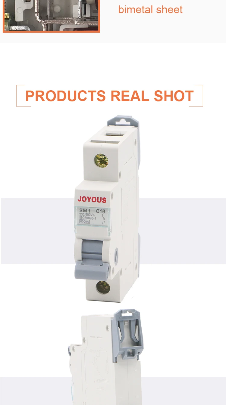 Miniature Circuit Breaker,Sm1 1 Amp Single Phase 63a C32 Iec60898 Smart