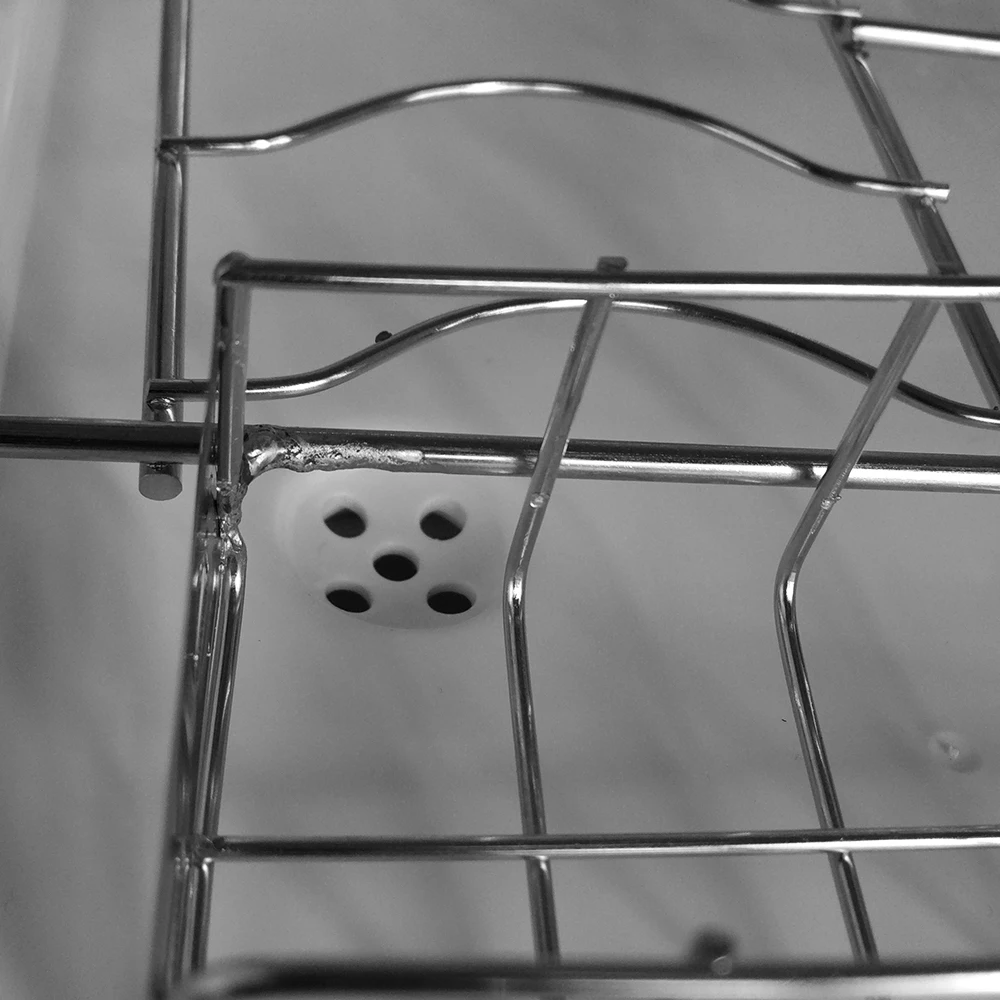 Esquina de acero inoxidable escurridor, plato gabinete secador con tapa