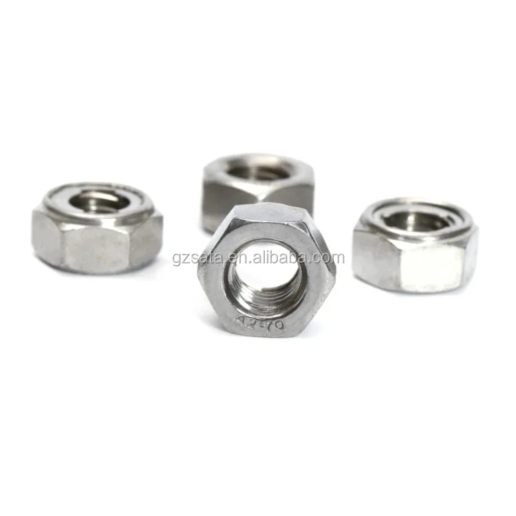 M16 A4 Stainless steel prevailing torque self lock nut DIN980