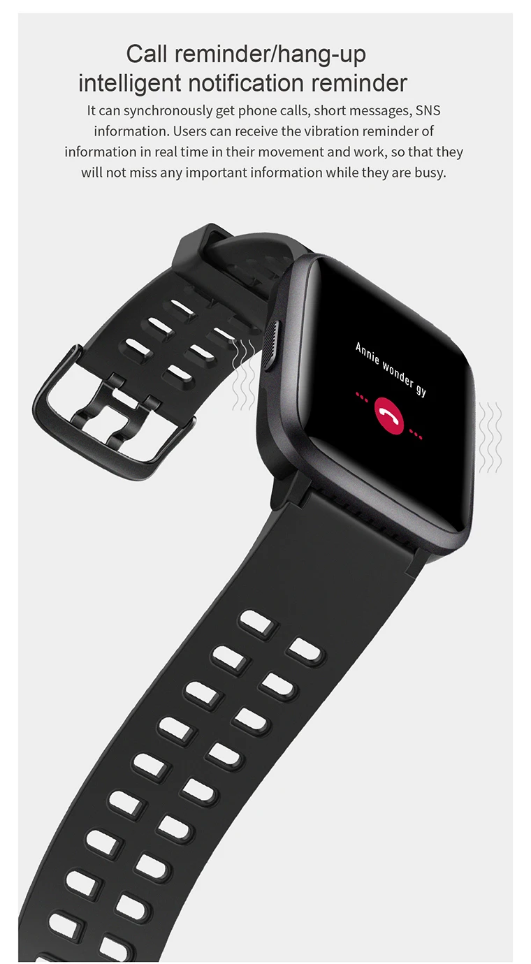 Amazon Top Sale Sport Smart Watch Id205 Full Touch Screen Fitness ...