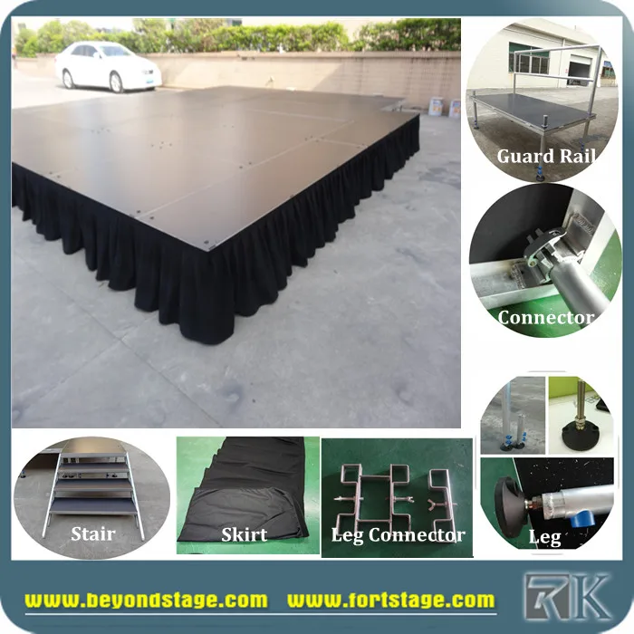 India Wedding Stage Platforms Decoration Portable Folding Stage Stairs