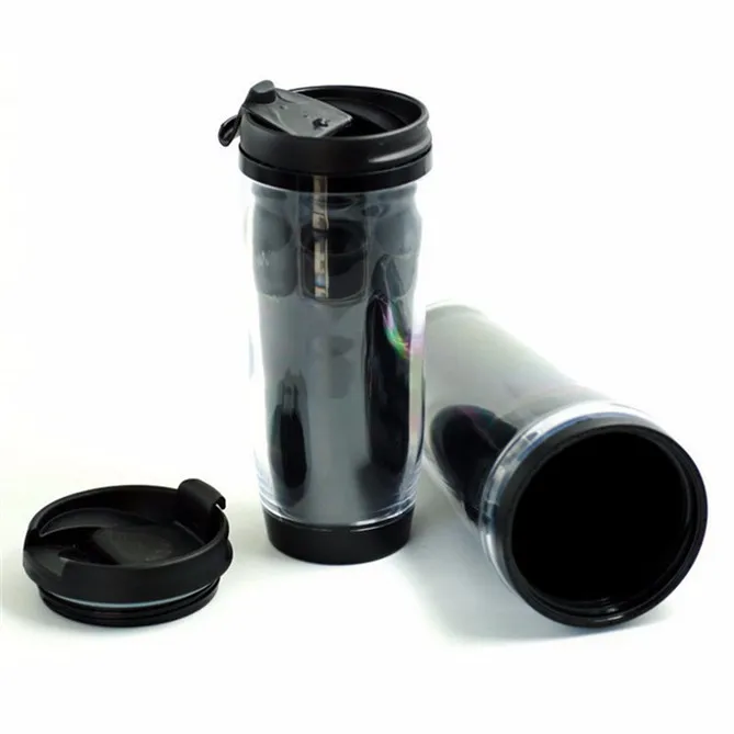 Alibaba Supplier Thermal Plastic Cup Coffee Tumbler With Paper Insert