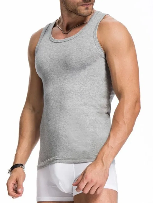 Wholesale Mens Custom 100% Cotton Black Plain Fitness Blank Tank Top - Buy Blank Tank Top,Custom 