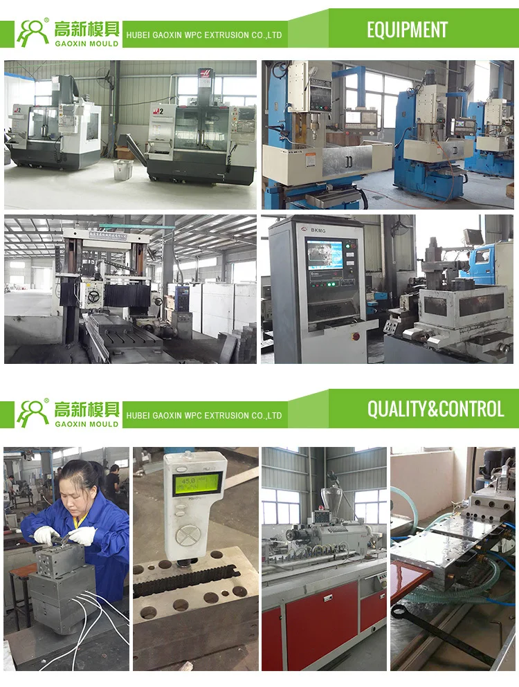 extrusion die for composite plastic post   / composite decking extrusion die /wood plastic cladding production machine