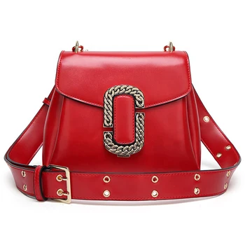 shoulder strap retro wide leather larger