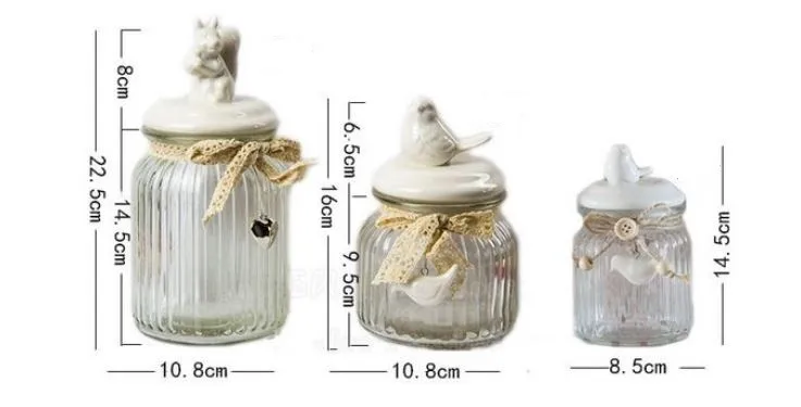 ALICE IN WONDERLAND D11 ODORLESS AIR TIGHT MEDICAL GLASS JAR CONTAINER RABBIT 