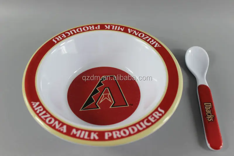 6.5 inch melamine breakfast bowl + spoon oatmeal bowl dinner bowl set