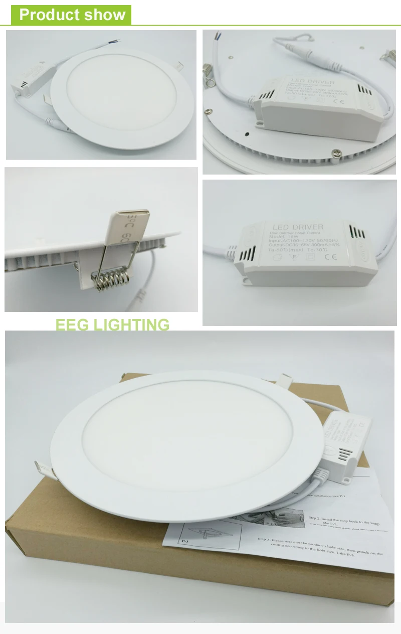 Dimmable Led Ceiling Panel Light Round 12w Led Ceiling Ce Rohs Led