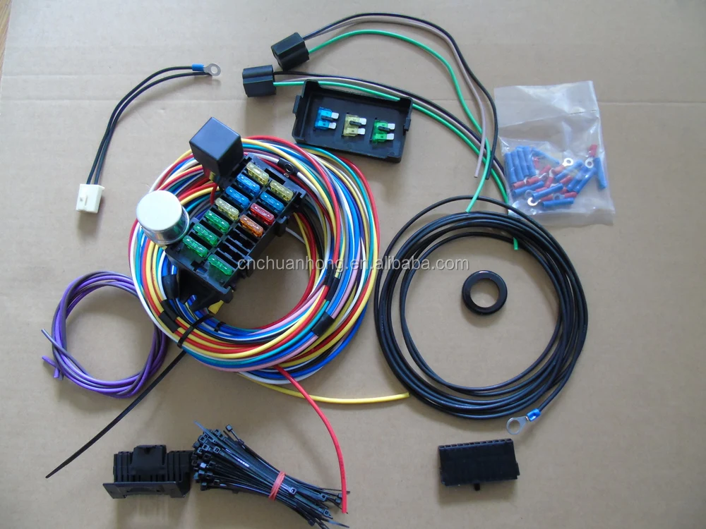 Auto Fuse Box Wiring Harness,Control Horn And Headlights And Reversing