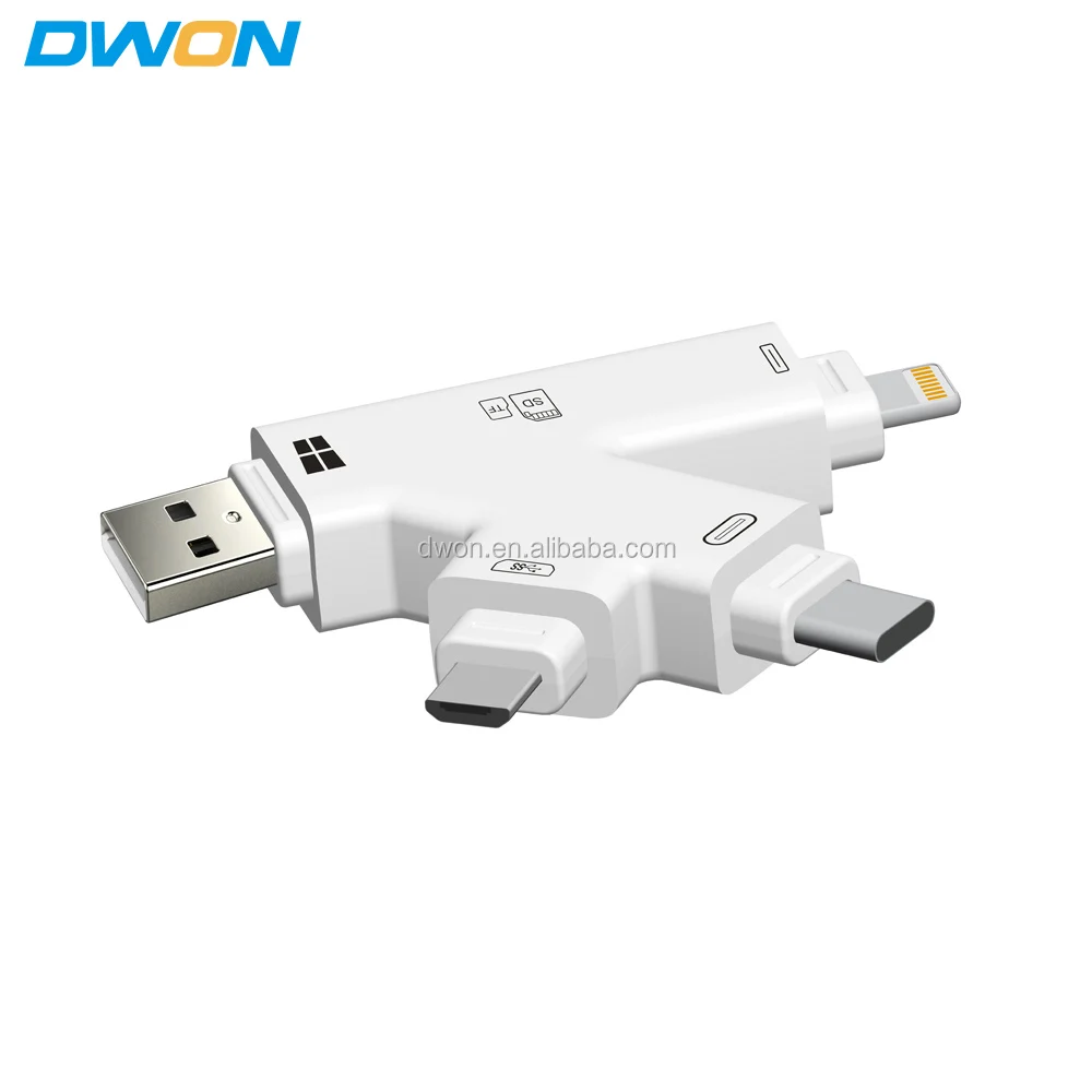 card reader otg 4 in 1 otg type-c sd reader - ANKUX.COM