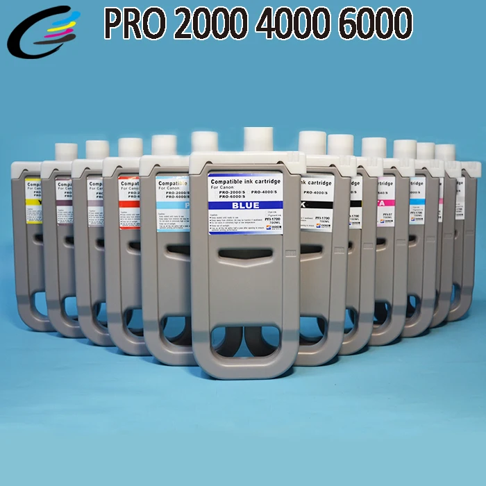 Chip PFI 1700 Refilled Ink Cartridge for Canon PRO 6000s 4000s Inkjet Printer