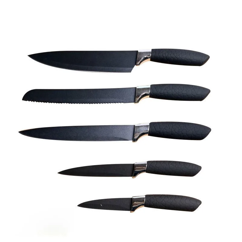 5pcs Color Swiss Line Knife Set,5 Pcs Nonstick Coating Royalty Line