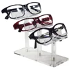 Custom clear Acrylic 3 Tier Eyeglasses/Sunglasses / Pens display Stand Holder risers for counter top retail shop