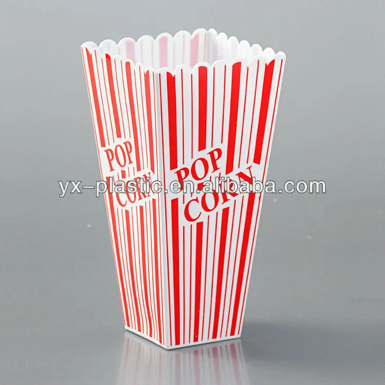 Square Plastic Popcorn Tub/popcorn Packing Box Buy Square Plastic