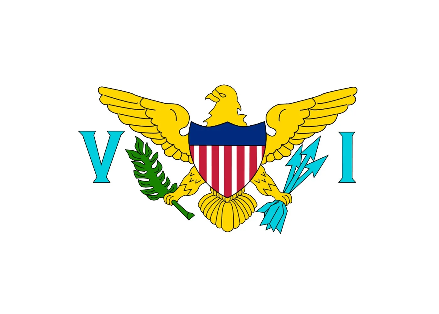 Флаг Виргининских островов. Американские Виргинские острова флаг. United States Virgin Islands флаг. Флаг с v i. Vi us