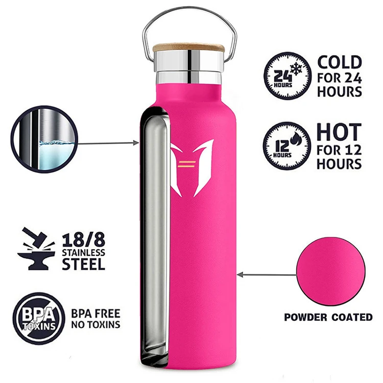 Customized High Quality Sports Water Bottle Double Wall Stainless Steel ...