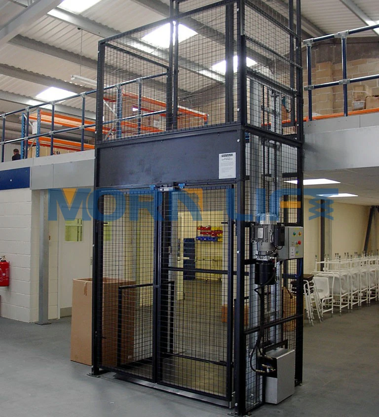 Ce Approved Small Freight Elevator Lifts Hydraulic Pallet Cargo Lift