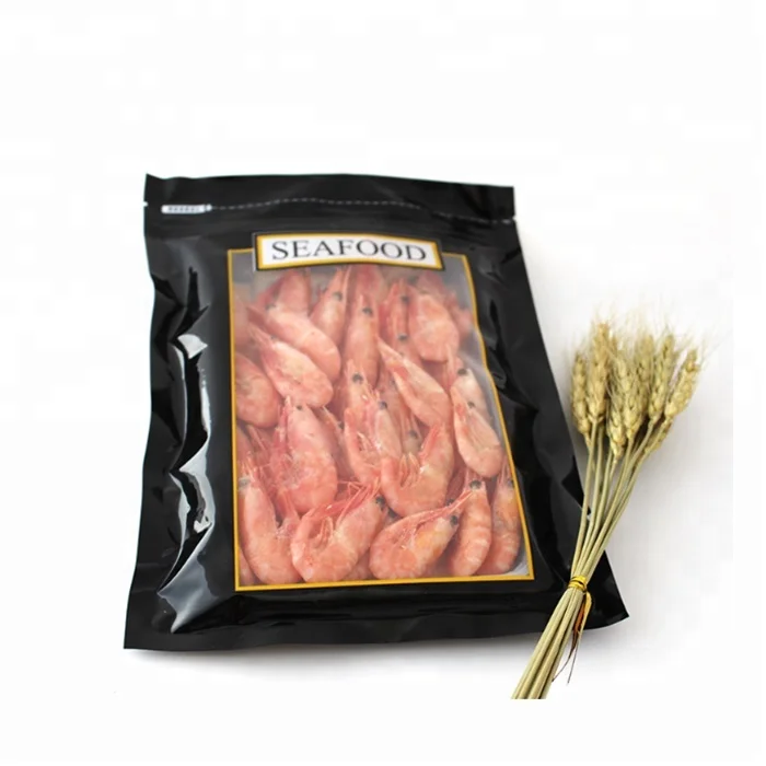 Wholesale Custom Laminated Plastic Zipper Frozen Fish Vacuum Bag Dried
