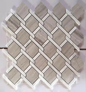 Irregular Lantern Arabesque Shape Water Jet Marble Mosaic Tilegb Irregular Lantern Arabesque Shape Water Jet Marble Mosaic Tilegb M8025wj