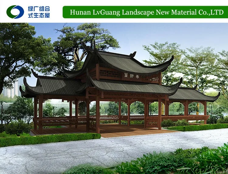 China manufacturer the latest modern wooden outdoor gazebo