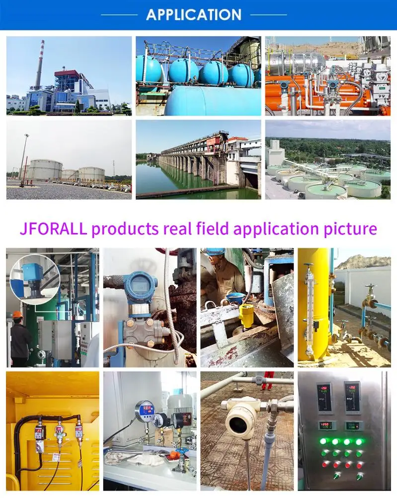 Water Temperature Transmitter Sensor Pt100 With Display For Water