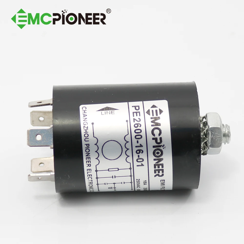 PE26001601 16A 120/250VAC EMI EMC noise electrical filter for washing