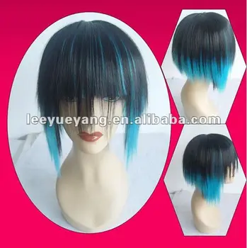 short colored wigs