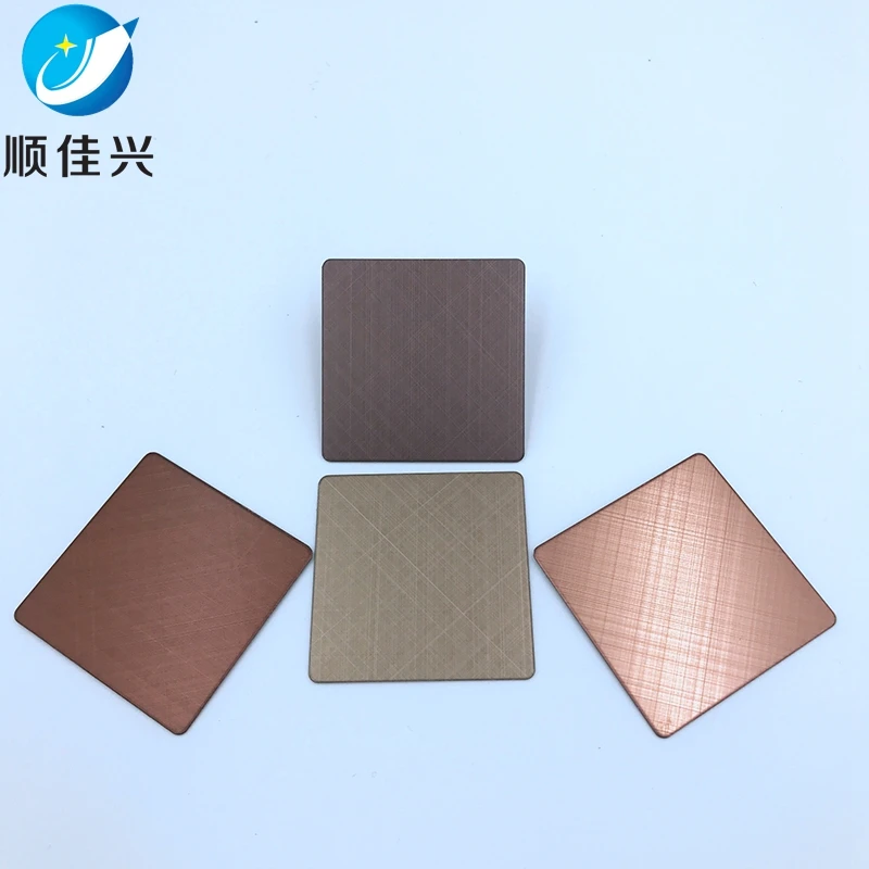 Factory Hairline Finish Rose Gold Stainless Steel Sheet