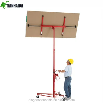 11ft Building Used Sheet Panel Lifter Gyprock Plasterboard Drywall Panel Lift View Drywall Lift Tianhaida Product Details From Qingdao Tianhaida