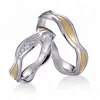 American fashion jewelry ring type engagement bands main material 316L stainless steel
