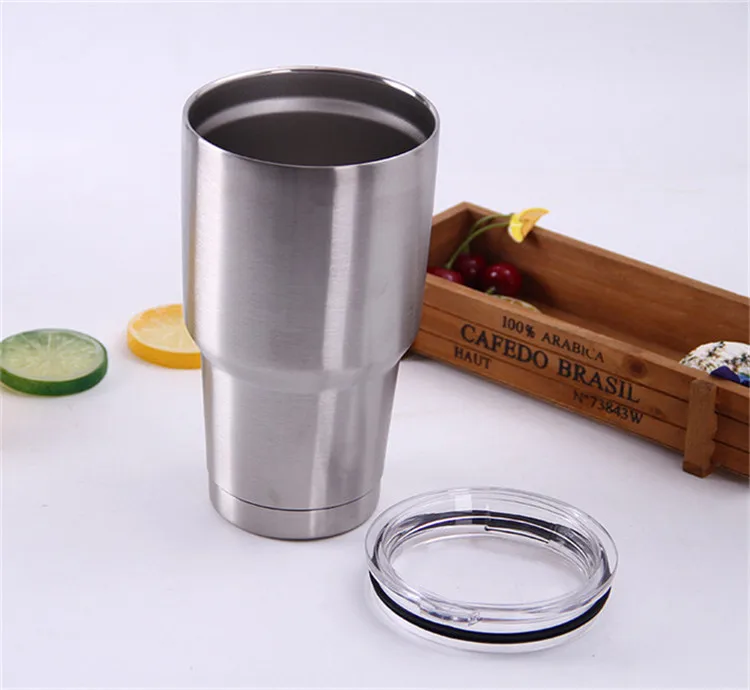 Health Life Durable Stainless Steel Unique Design Travel Coffee Drinking Mug with Lid
