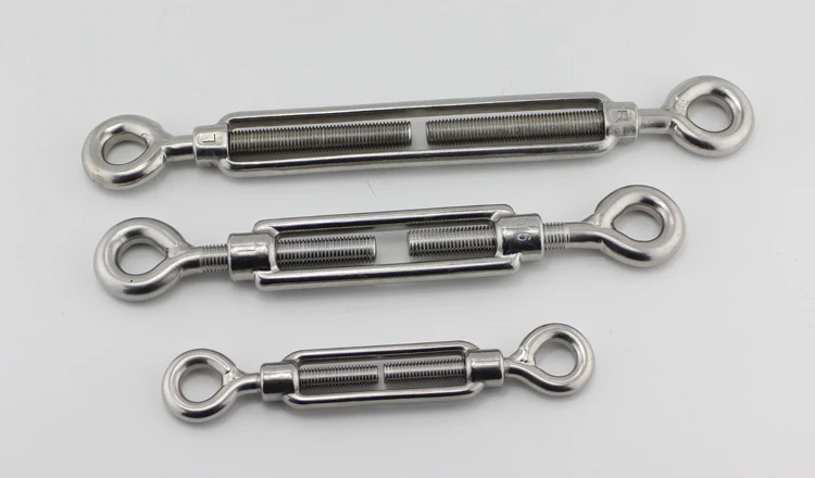 High Quality Stainless Steel Eu Type Double Eyes Open Body Tunbuckle