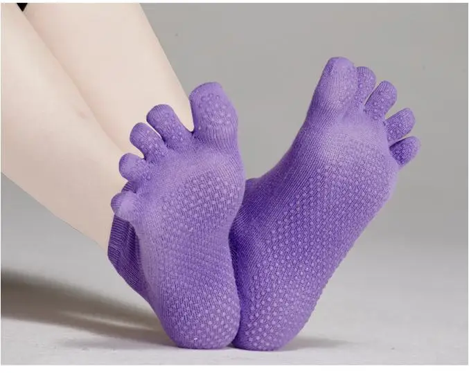 Yoga Pilates Barre Socks And Gloves Set Non Slip With Grip For Womanf