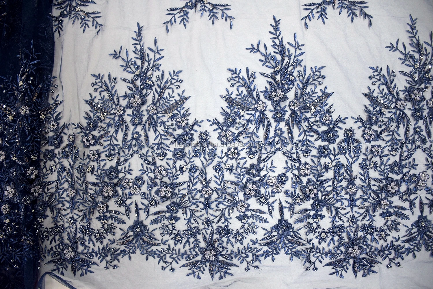 Navy Blue Italian Lace P883