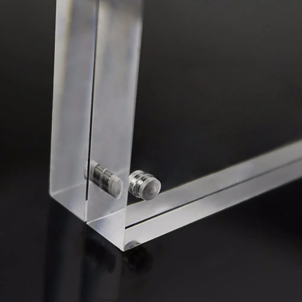 12x Magnetische Acryl Bilderrahmen - Kühlschrank Fotorahmen 6x9cm Transparent