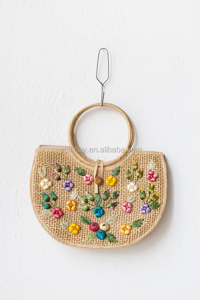 vintage1970sstrawraffiabag