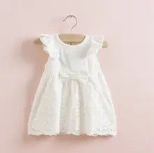 Retail Brand Newborn Infant Baby Girls Dress Summer Girl s Party Princess Dress Bowknot Baby Dress