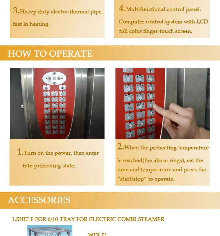 Electric Combi Steamer for sale