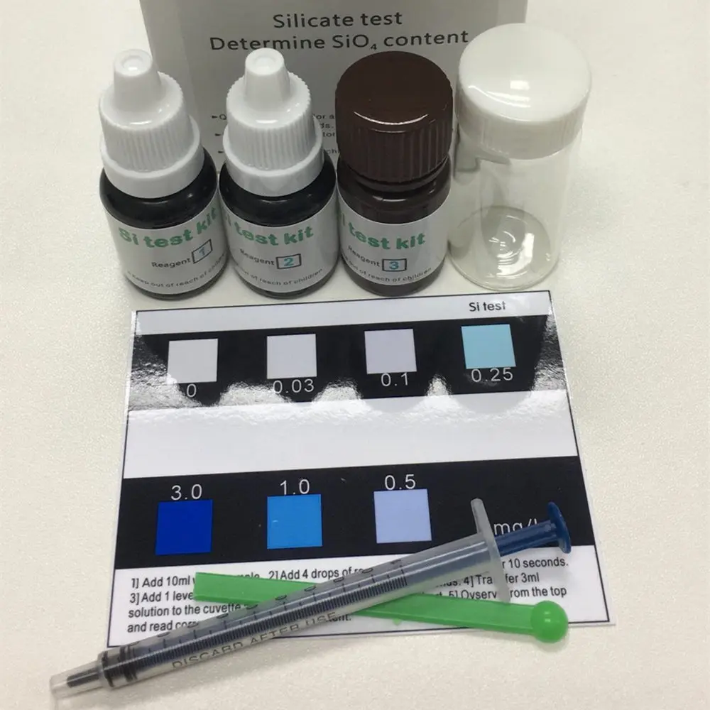 Fisclab Sio4 Kit De Prueba Rápida 50 Pruebas Acuario Silicato Kit De