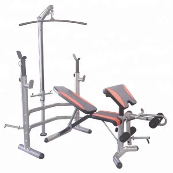 Factory Direct Hot Sell Home Gym Bench With Lat Bar Fitness
