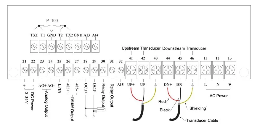 TDS-100F1 Wall mounted ultrasonic flow meter oil flowmeter counter Dalian
