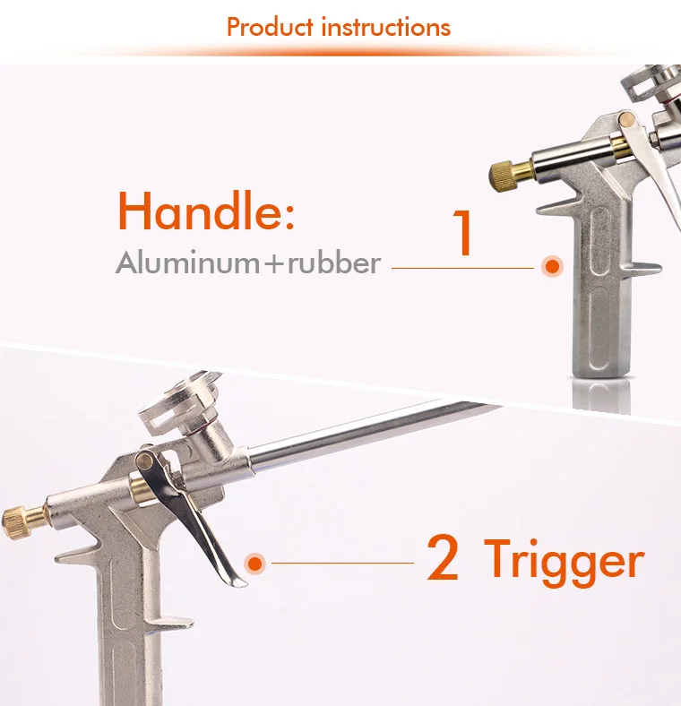 Patented professional hand tools airless one component foam gun