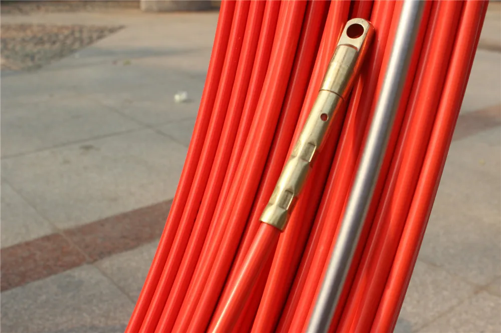 11mm Cable Push Rod 14mm*250m Copper Wire Traceable Fiberglass
