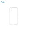 Low Price Black White Clear 2D Sublimation Blank PC Plastic Phone Cover with Sheets iPhone XS MAX Case for Heat Press Transfer