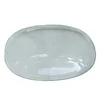 pure clear textured tempered glass lampshade/lens/cover/diffuser for lighting fixture