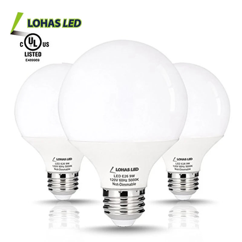 USA Hot Selling G25 LED Bulb Vanity Light Bulb G25 9W 12W Daylight 5000K Dimmable Globe Bulb