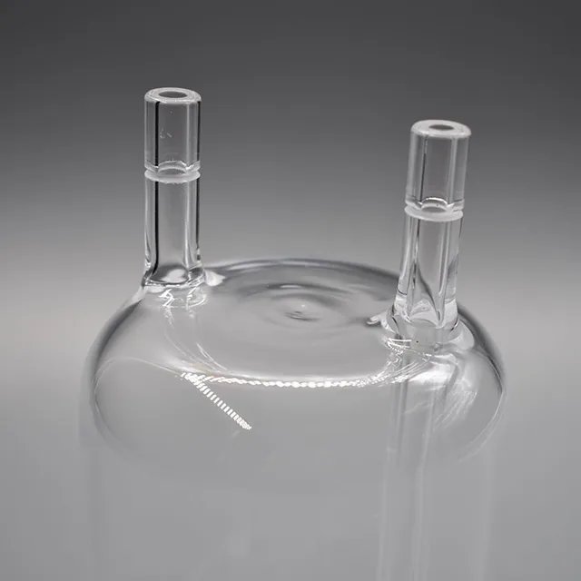 process quartz glass pipe with 3 ball joint